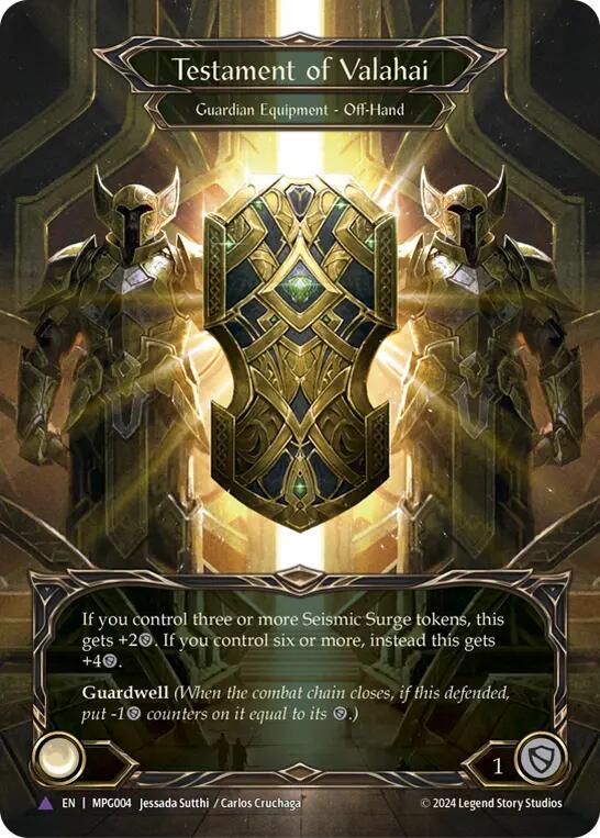 Testament of Valahai (Marvel Cold Foil) [MPG004] (Mastery Pack Guardian)  Cold Foil | Shuffle n Cut Hobbies & Games