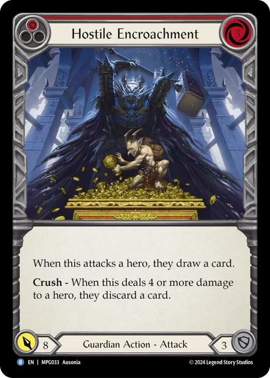 Hostile Encroachment [MPG033] (Mastery Pack Guardian)  Rainbow Foil | Shuffle n Cut Hobbies & Games