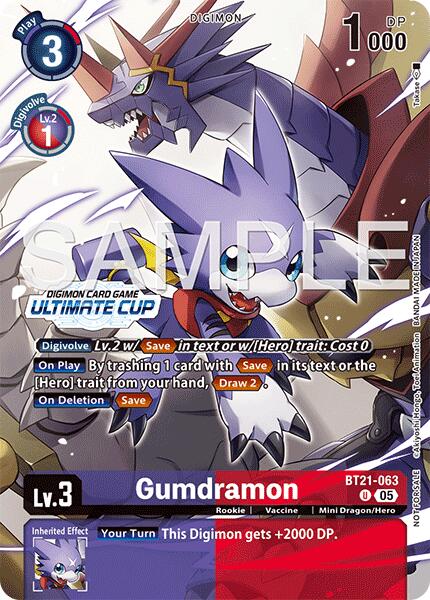 Gumdramon [BT21-063] (Ultimate Cup 25-26 Season 2) [World Convergence] | Shuffle n Cut Hobbies & Games