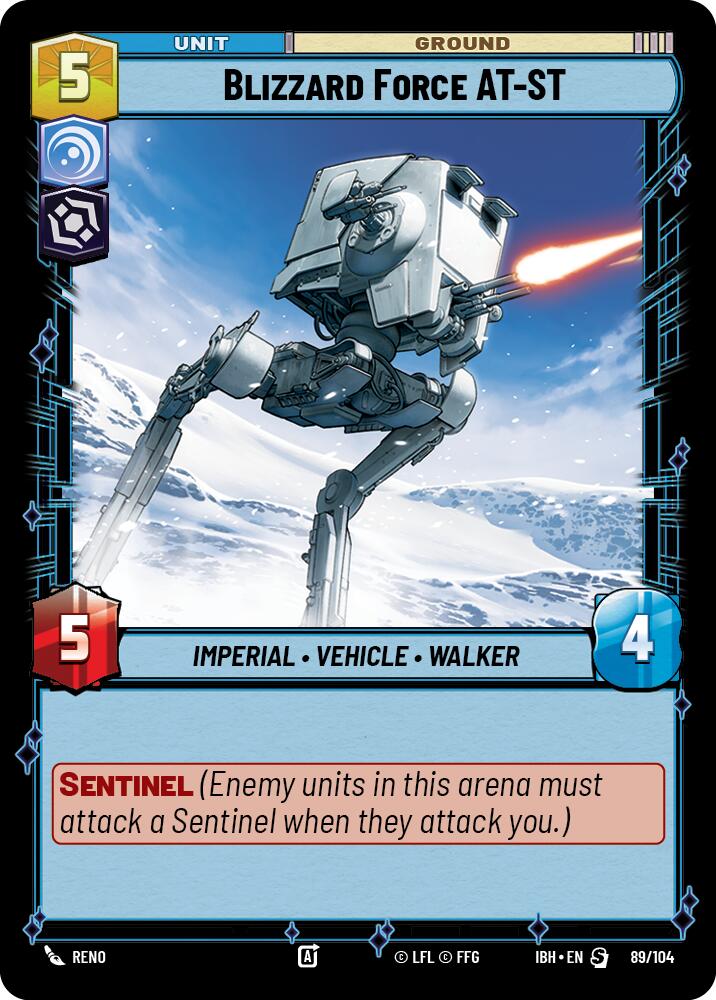 Blizzard Force AT-ST (89/104) (89/104) [Intro Battle: Hoth] | Shuffle n Cut Hobbies & Games