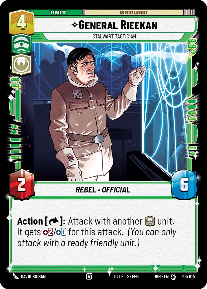 General Rieekan (23/104) - Stalwart Tactician (23/104) [Intro Battle: Hoth] | Shuffle n Cut Hobbies & Games