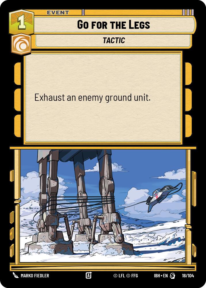 Go for the Legs (18/104) (18/104) [Intro Battle: Hoth] | Shuffle n Cut Hobbies & Games