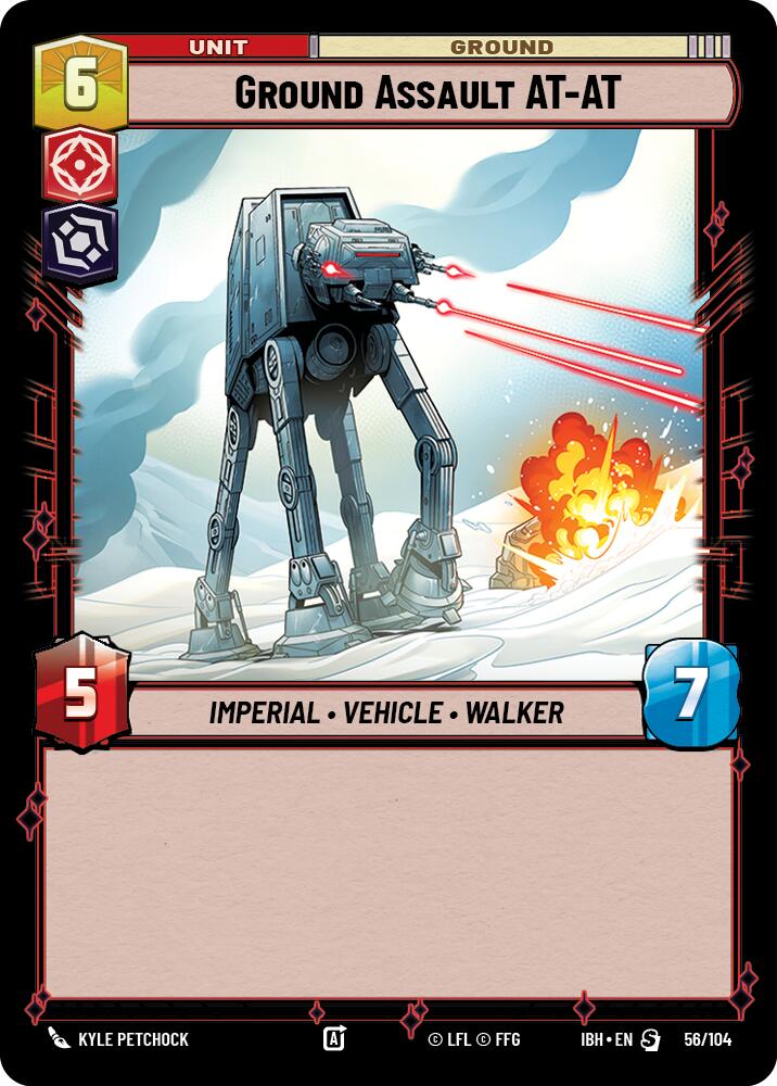 Ground Assault AT-AT (56/104) (56/104) [Intro Battle: Hoth] | Shuffle n Cut Hobbies & Games