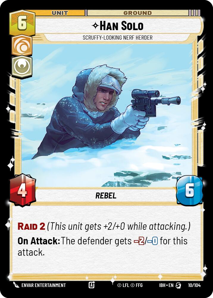 Han Solo (10/104) - Scruffy-Looking Nerf Herder (10/104) [Intro Battle: Hoth] | Shuffle n Cut Hobbies & Games