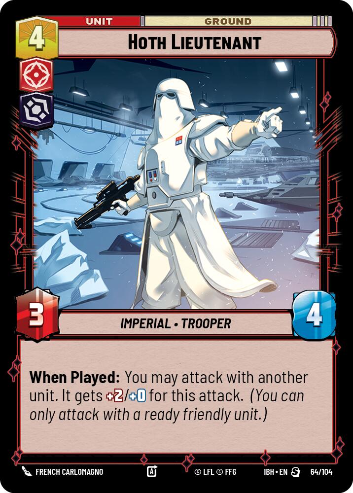 Hoth Lieutenant (64/104) (64/104) [Intro Battle: Hoth] | Shuffle n Cut Hobbies & Games
