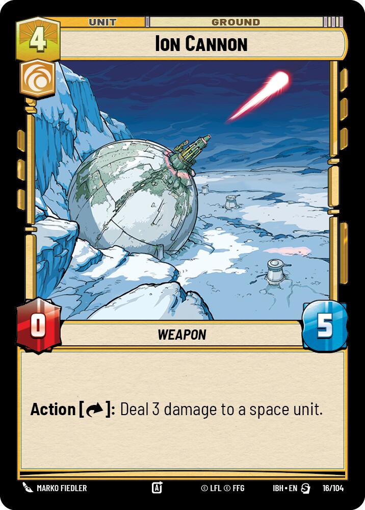 Ion Cannon (16/104) (16/104) [Intro Battle: Hoth] | Shuffle n Cut Hobbies & Games