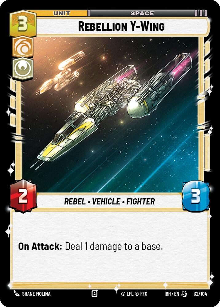 Rebellion Y-Wing (32/104) (32/104) [Intro Battle: Hoth] | Shuffle n Cut Hobbies & Games