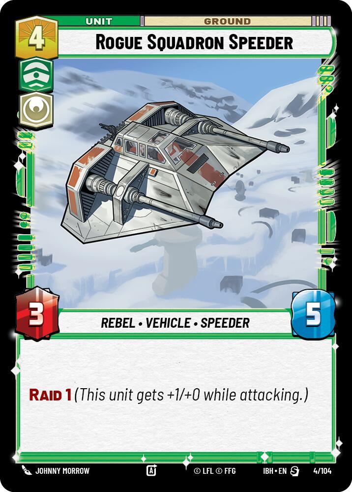 Rogue Squadron Speeder (4/104) (4/104) [Intro Battle: Hoth] | Shuffle n Cut Hobbies & Games