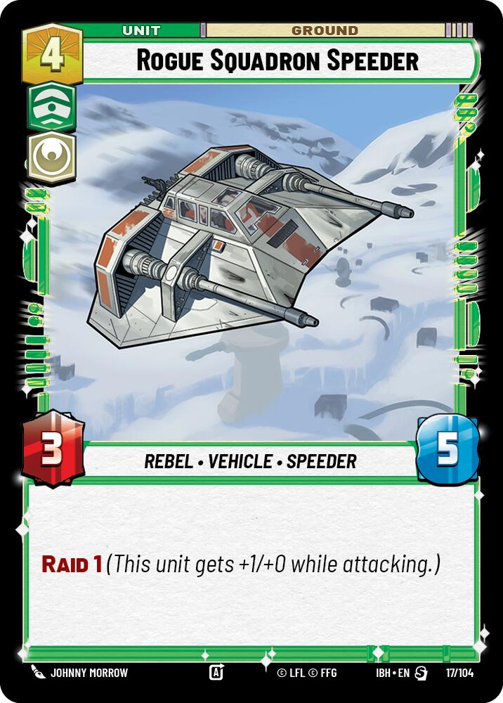 Rogue Squadron Speeder (17/104) (17/104) [Intro Battle: Hoth] | Shuffle n Cut Hobbies & Games