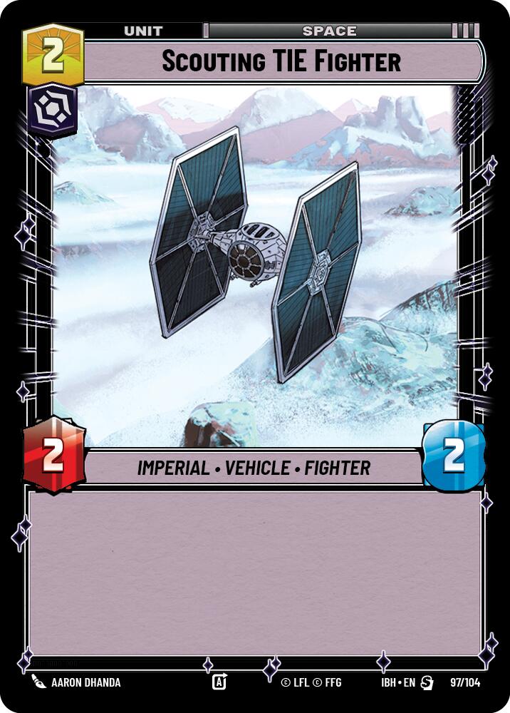 Scouting TIE Fighter (97/104) (97/104) [Intro Battle: Hoth] | Shuffle n Cut Hobbies & Games