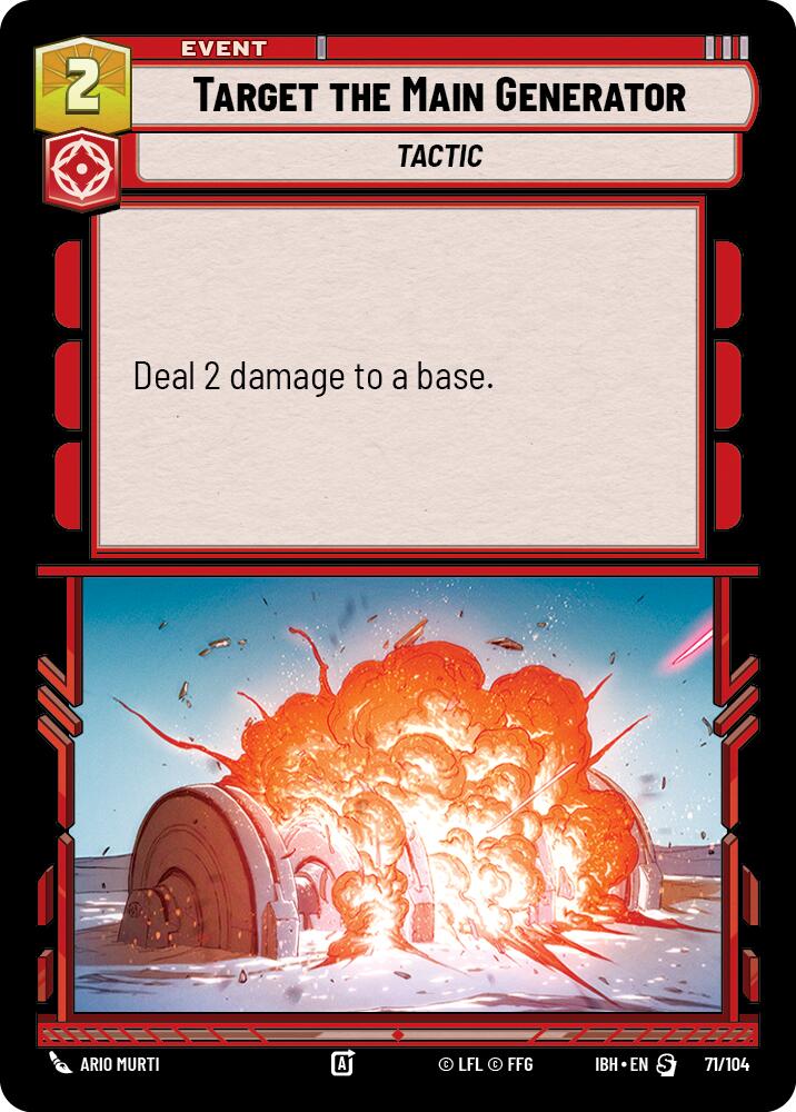 Target the Main Generator (71/104) (71/104) [Intro Battle: Hoth] | Shuffle n Cut Hobbies & Games