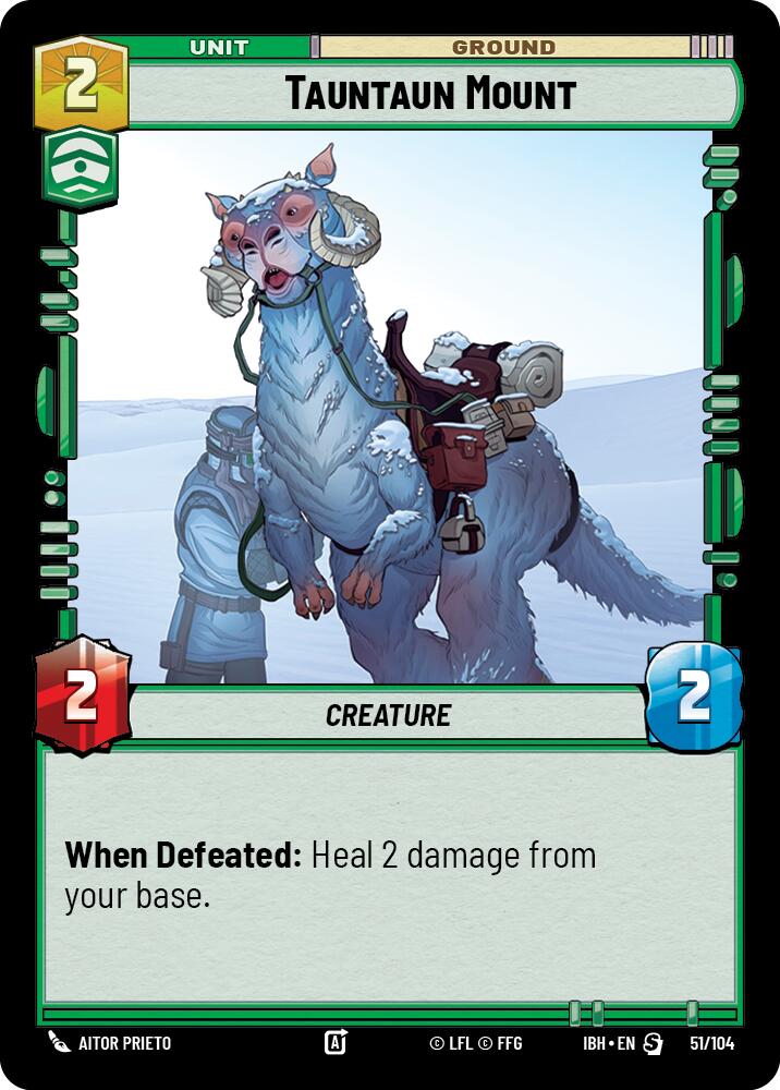 Tauntaun Mount (51/104) (51/104) [Intro Battle: Hoth] | Shuffle n Cut Hobbies & Games