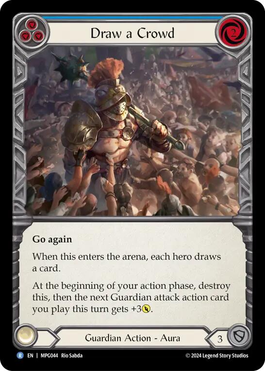 Draw a Crowd [MPG044] (Mastery Pack Guardian)  Rainbow Foil | Shuffle n Cut Hobbies & Games