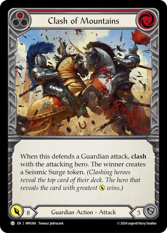 Clash of Mountains (Red) [MPG061] (Mastery Pack Guardian) | Shuffle n Cut Hobbies & Games