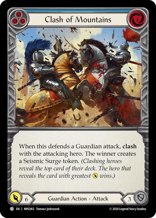 Clash of Mountains (Blue) [MPG063] (Mastery Pack Guardian) | Shuffle n Cut Hobbies & Games