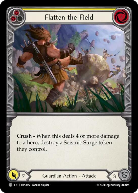 Flatten the Field (Yellow) [MPG077] (Mastery Pack Guardian) | Shuffle n Cut Hobbies & Games