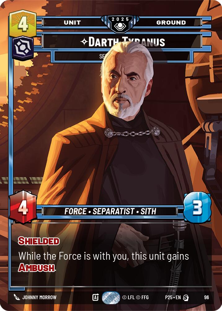 Darth Tyranus (96) - Servant of Sidious (96) [Organized Play Promos] | Shuffle n Cut Hobbies & Games