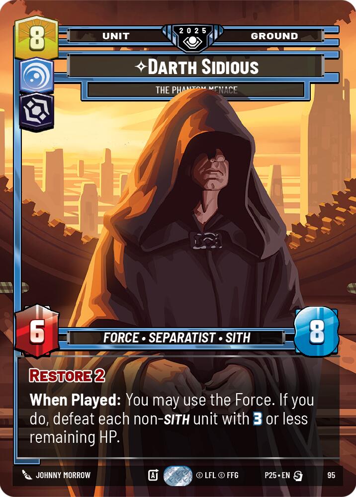 Darth Sidious (95) - The Phantom Menace (95) [Organized Play Promos] | Shuffle n Cut Hobbies & Games