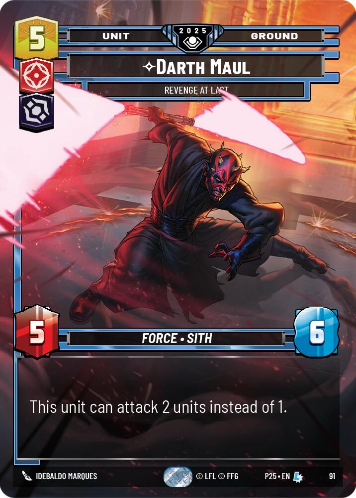 Darth Maul (91) - Revenge at Last (91) [Organized Play Promos] | Shuffle n Cut Hobbies & Games