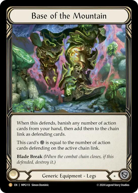 Base of the Mountain [MPG113] (Mastery Pack Guardian)  Rainbow Foil | Shuffle n Cut Hobbies & Games