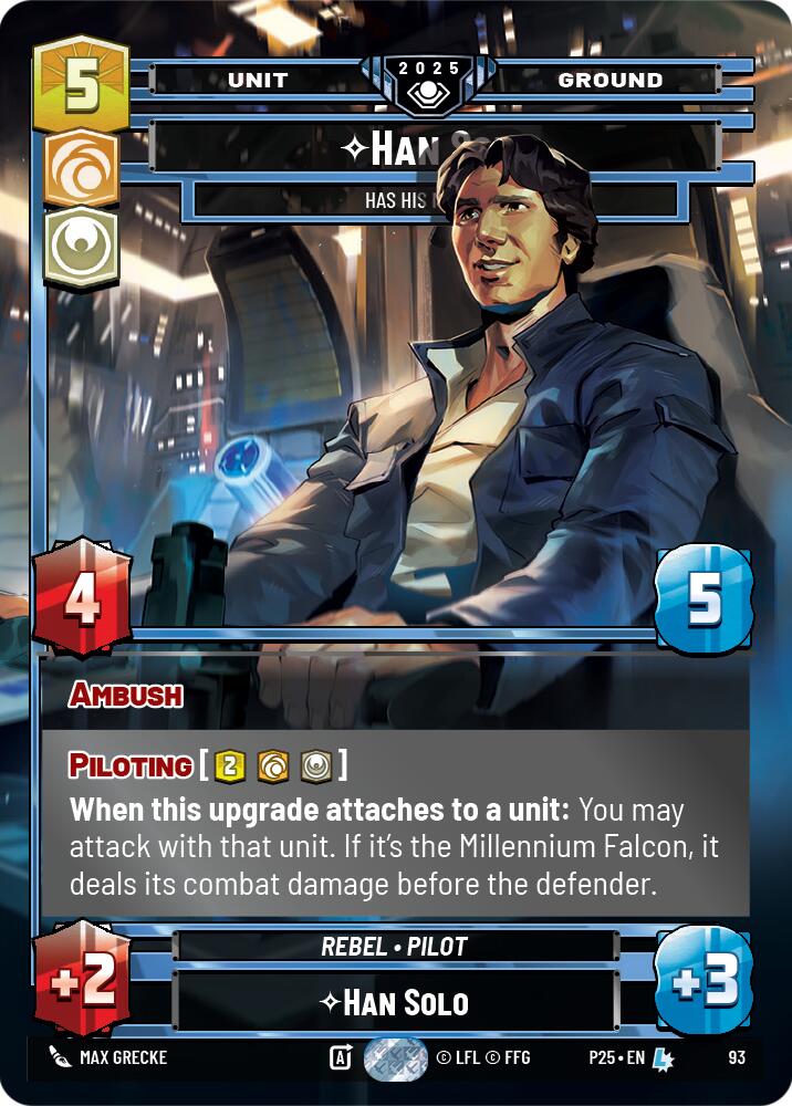 Han Solo (93) - Has His Moments (93) [Organized Play Promos] | Shuffle n Cut Hobbies & Games