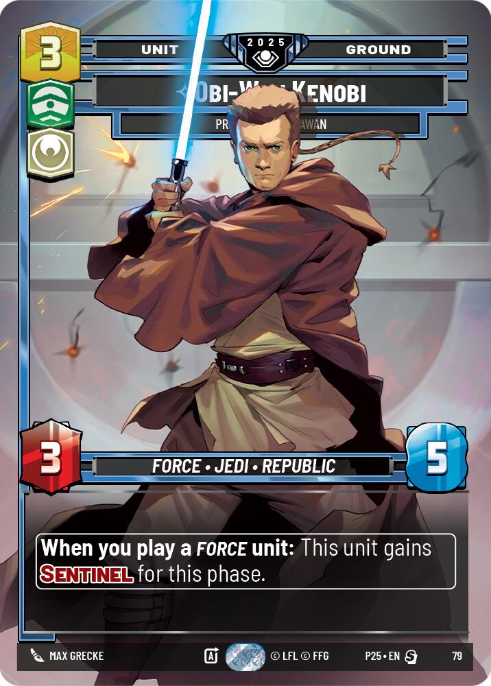 Obi-Wan Kenobi (79) - Protective Padawan (79) [Organized Play Promos] | Shuffle n Cut Hobbies & Games
