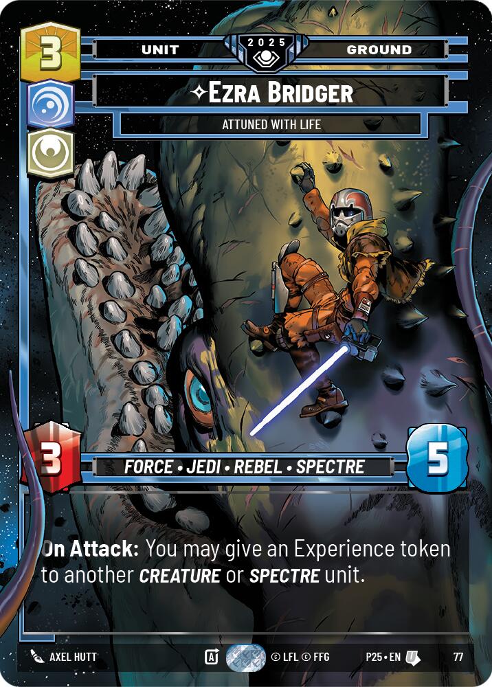 Ezra Bridger (77) - Attuned With Life (77) [Organized Play Promos] | Shuffle n Cut Hobbies & Games