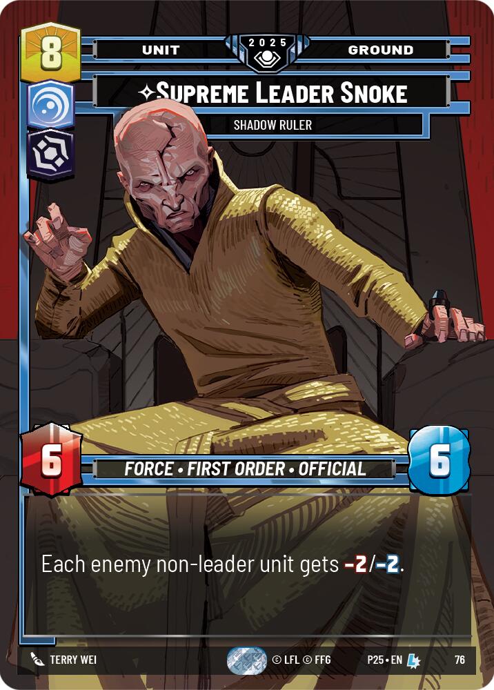Supreme Leader Snoke (76) - Shadow Ruler (76) [Organized Play Promos] | Shuffle n Cut Hobbies & Games