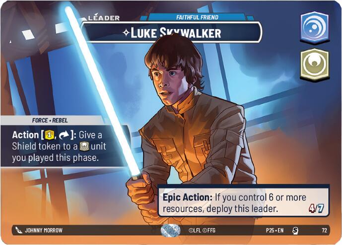 Luke Skywalker - Faithful Friend (72) (72) [Organized Play Promos] | Shuffle n Cut Hobbies & Games