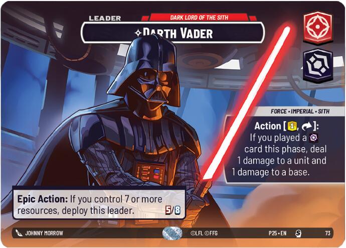 Darth Vader (73) - Dark Lord of the Sith (73) [Organized Play Promos] | Shuffle n Cut Hobbies & Games