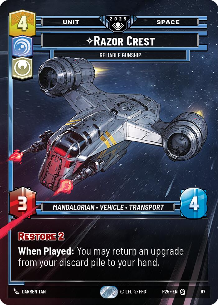 Razor Crest (67) - Reliable Gunship (67) [Organized Play Promos] | Shuffle n Cut Hobbies & Games