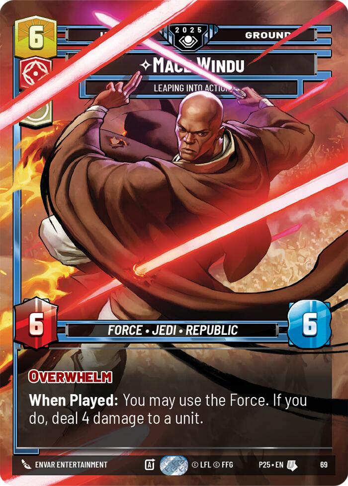 Mace Windu (69) - Leaping into Action (69) [Organized Play Promos] | Shuffle n Cut Hobbies & Games