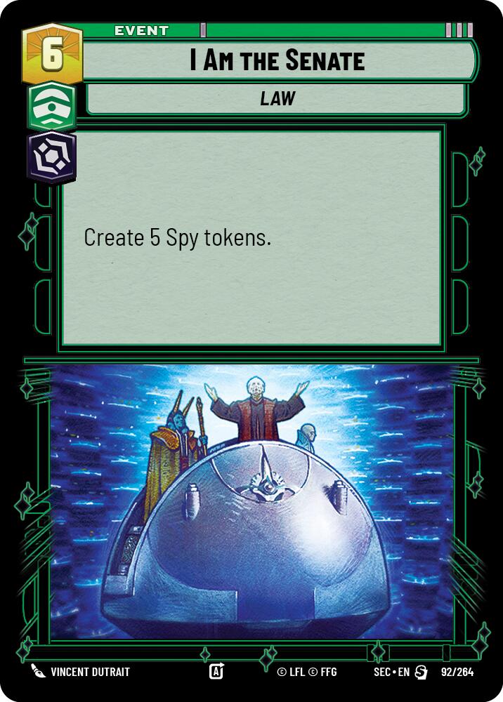 I Am the Senate (92/264) (92/264) [Secrets of Power] | Shuffle n Cut Hobbies & Games
