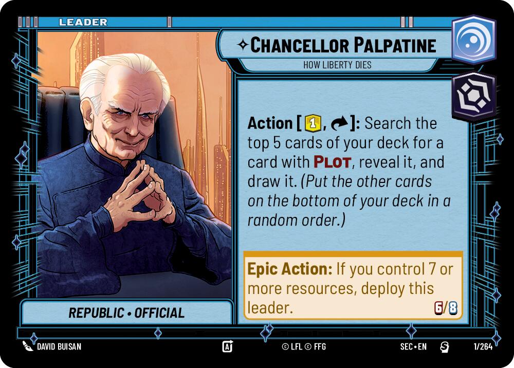 Chancellor Palpatine (1/264) - How Liberty Dies (1/264) [Secrets of Power] | Shuffle n Cut Hobbies & Games