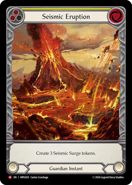 Seismic Eruption (Extended Art) [MPG024] (Mastery Pack Guardian)  Rainbow Foil | Shuffle n Cut Hobbies & Games