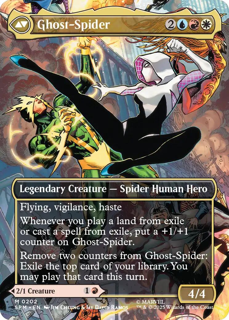 Gwen Stacy (0202) (Borderless) [Marvel's Spider-Man] | Shuffle n Cut Hobbies & Games