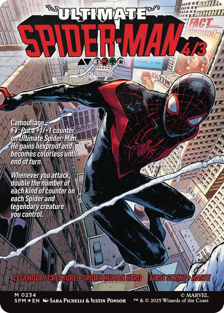 Miles Morales (0234) (Borderless) [Marvel's Spider-Man] | Shuffle n Cut Hobbies & Games