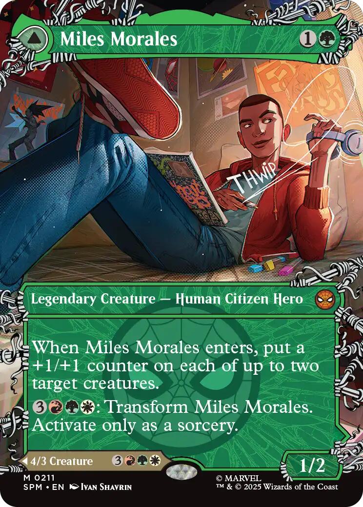 Miles Morales (0211) (Borderless) [Marvel's Spider-Man] | Shuffle n Cut Hobbies & Games
