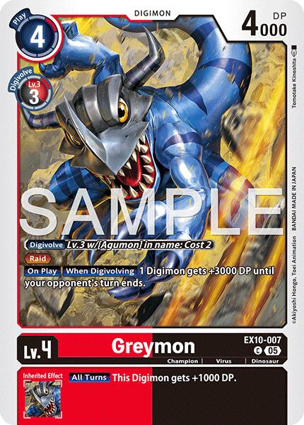 Greymon [EX10-007] [Sinister Order] | Shuffle n Cut Hobbies & Games