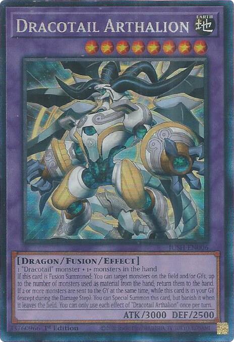Dracotail Arthalion (CR) [JUSH-EN006] Collector's Rare | Shuffle n Cut Hobbies & Games