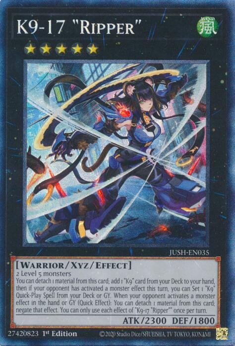 K9-17 "Ripper" (CR) [JUSH-EN035] Collector's Rare | Shuffle n Cut Hobbies & Games