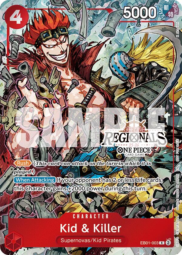 Kid & Killer (Offline Regional Participation Pack 2025 Vol.2) [One Piece Promotion Cards] | Shuffle n Cut Hobbies & Games