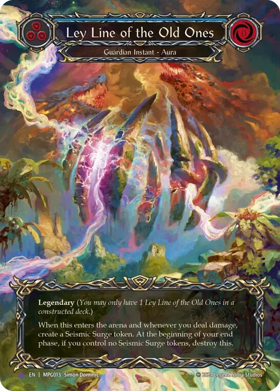 Ley Line of the Old Ones (Cold Foil) (Marvel) [MPG013] (Mastery Pack Guardian)  Cold Foil | Shuffle n Cut Hobbies & Games