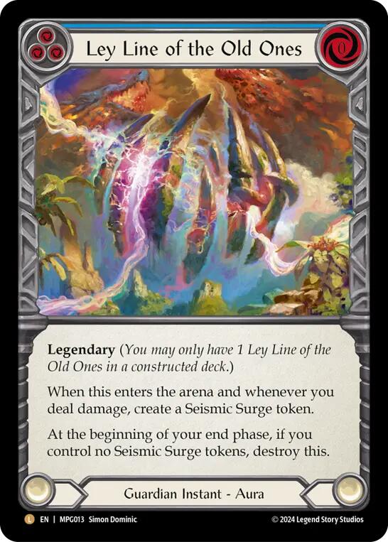 Ley Line of the Old Ones [MPG013] (Mastery Pack Guardian)  Rainbow Foil | Shuffle n Cut Hobbies & Games