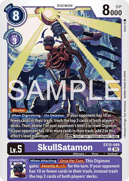 SkullSatamon [EX10-049] [Sinister Order] | Shuffle n Cut Hobbies & Games