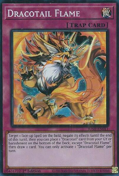 Dracotail Flame (Super Rare) [JUSH-EN011] Super Rare | Shuffle n Cut Hobbies & Games