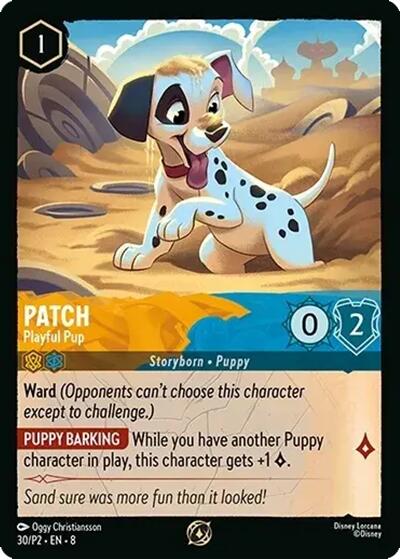 Patch - Playful Pup (30/P2) [Promo Cards] | Shuffle n Cut Hobbies & Games