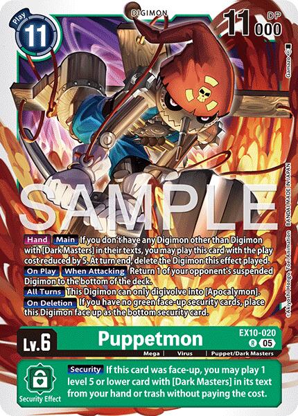 Puppetmon [EX10-020] [Sinister Order] | Shuffle n Cut Hobbies & Games