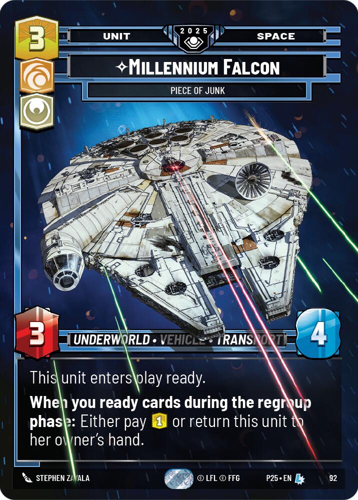 Millennium Falcon (92) - Piece of Junk (92) [Organized Play Promos] | Shuffle n Cut Hobbies & Games