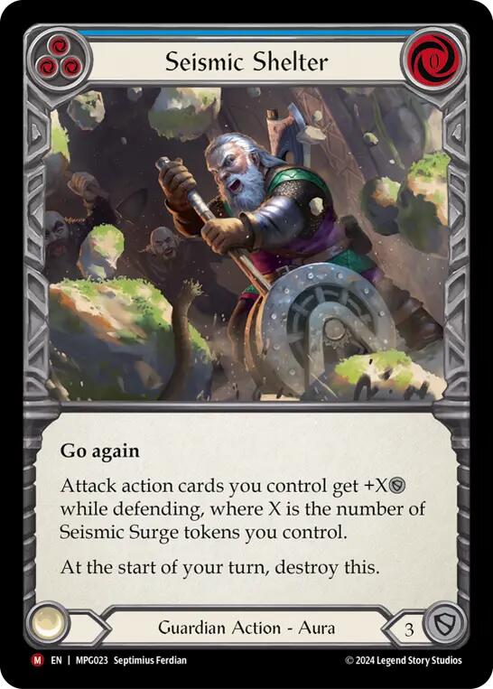 Seismic Shelter [MPG023] (Mastery Pack Guardian)  Rainbow Foil | Shuffle n Cut Hobbies & Games